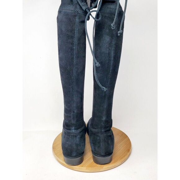 Stuart Weitzman Lowland Boots Womens 36 Black Suede Tall OTK Over the Knee - Picture 10 of 14